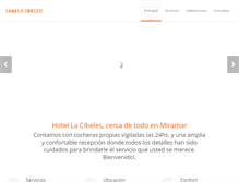 Tablet Screenshot of hotellacibeles.com